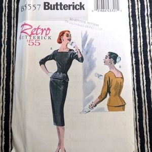 Butterick B5557 Retro '55 size EE (14-16-18-20) pattern ONLY
